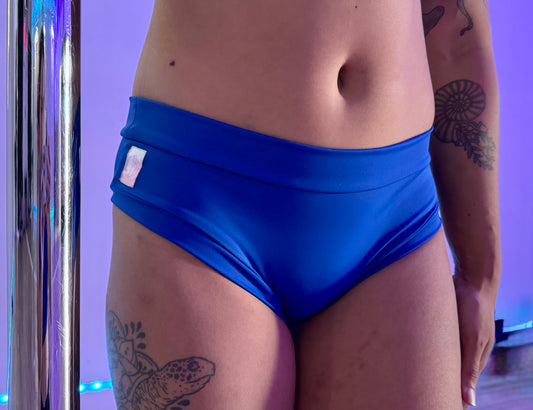 Daisy Pole Shorts-Cobalt